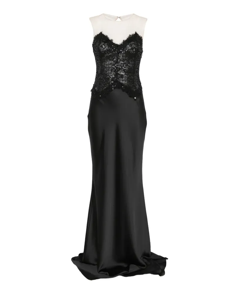 NISSA Kleid mit Pailletten - Schwarz Schwarz