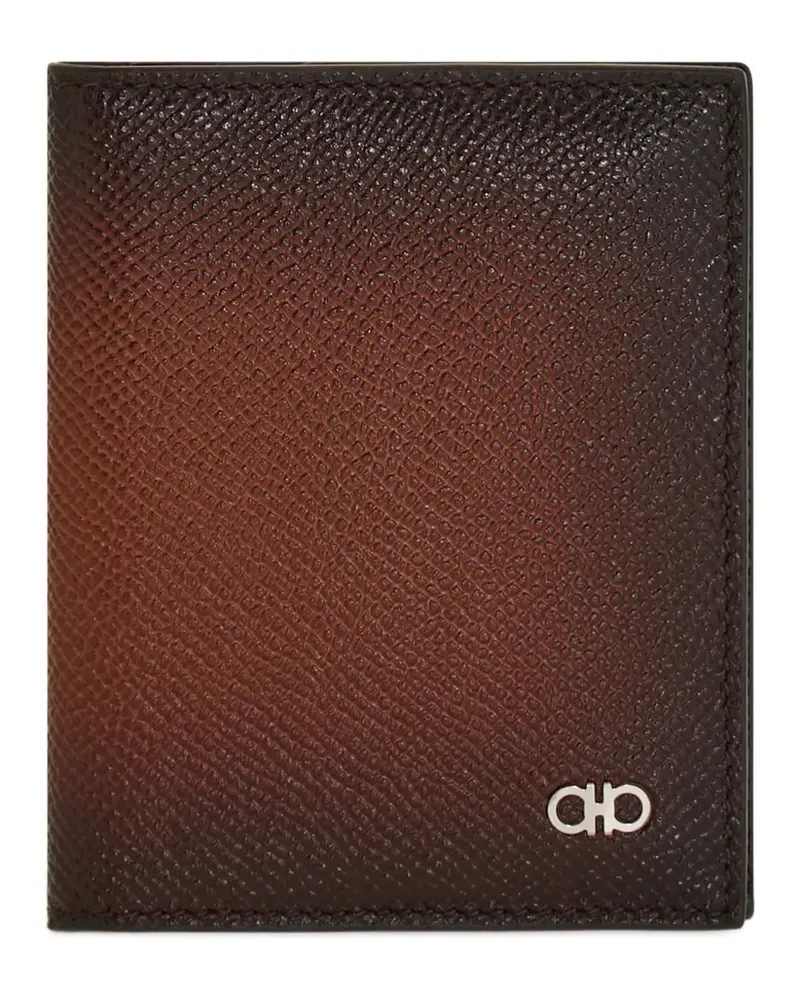 Ferragamo Kartenetui mit Gancini-Detail - Braun Braun