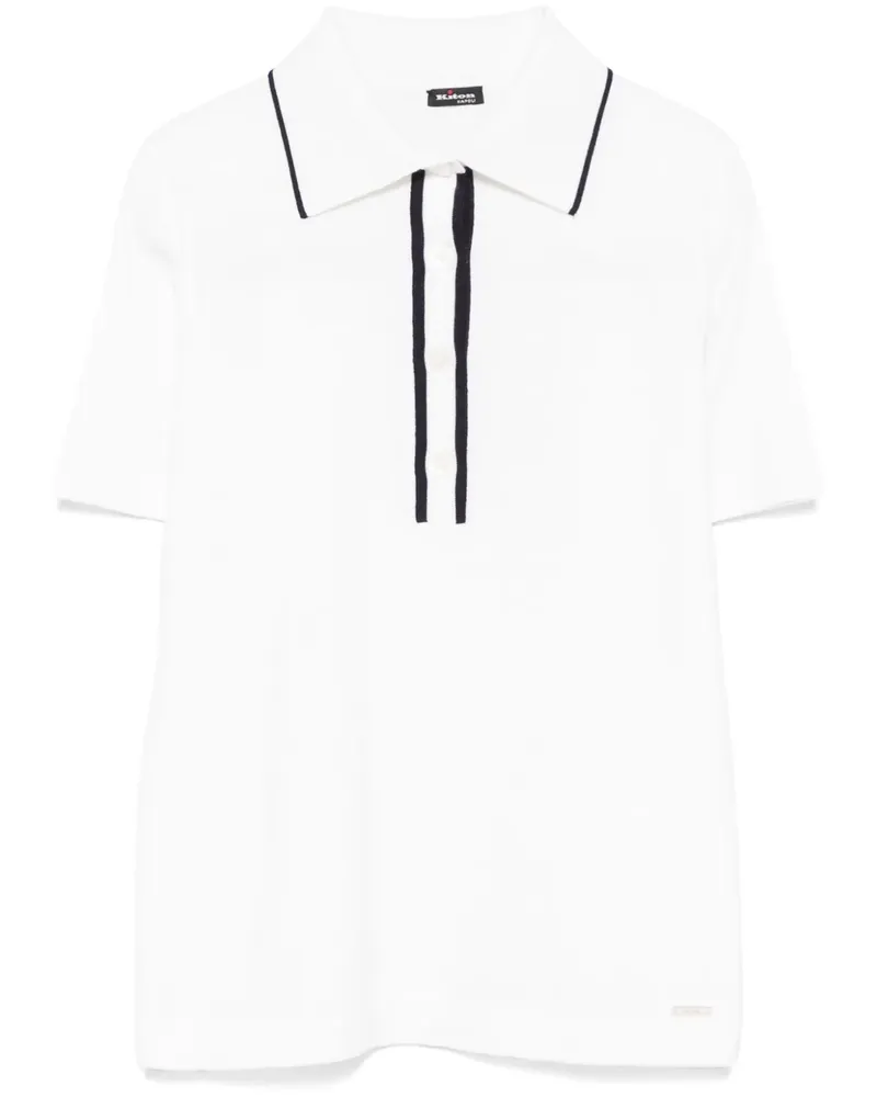 Kiton Poloshirt aus Wolle - Weiß Weiß