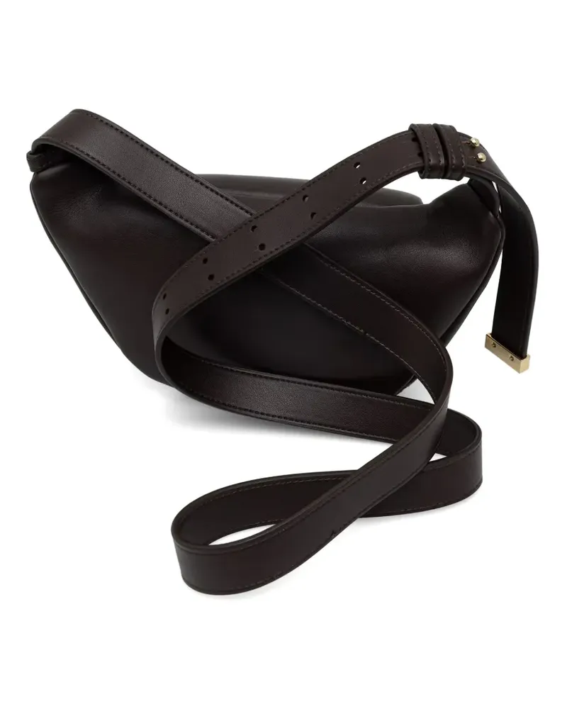 Armani Exchange logo-plaque shoulder bag - Braun Braun