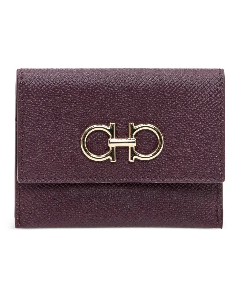 Ferragamo Portemonnaie mit Logo-Schild - Violett Violett