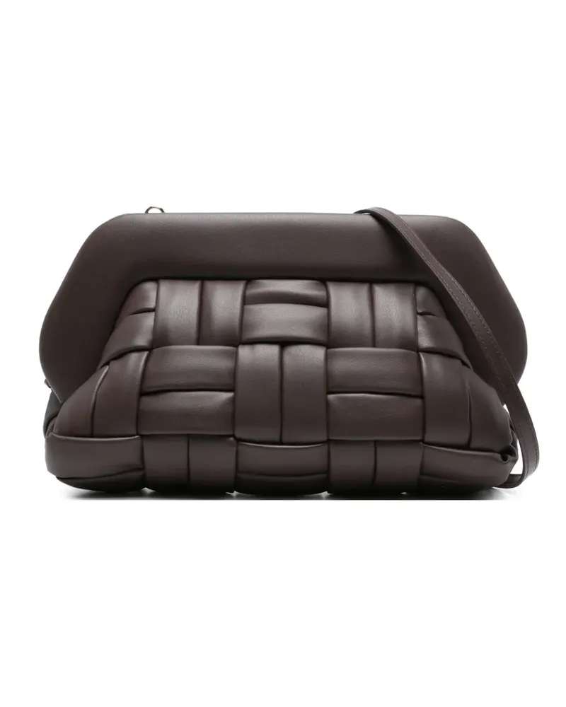 THEMOIRÈ Gewebte Bios Clutch - Braun Braun