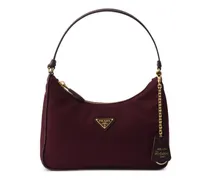 Re-Edition 2005 Mini-Tasche Re-Nylon und Saffiano - Rot