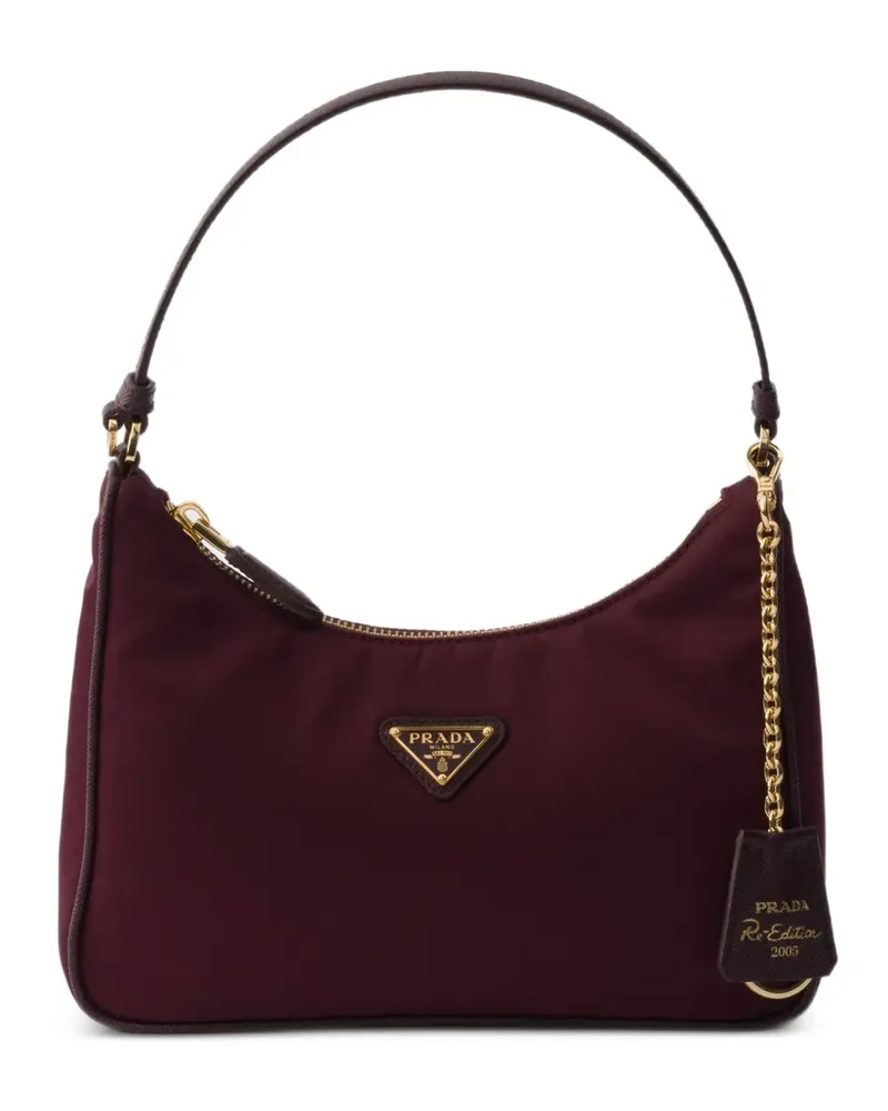 Prada Re-Edition 2005 Mini-Tasche Re-Nylon und Saffiano - Rot Rot