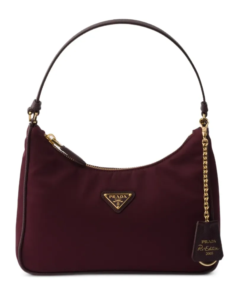 Prada Re-Edition 2005 Mini-Tasche Re-Nylon und Saffiano - Rot Rot