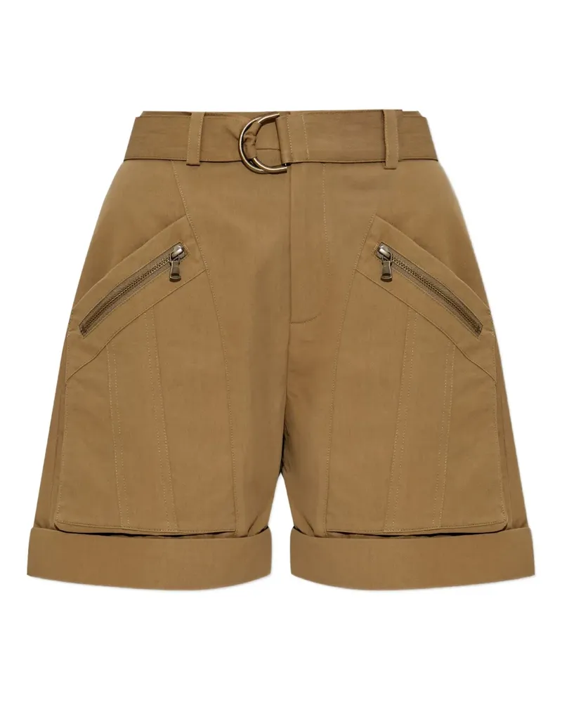 IRO Shorts mit Gürtel - Braun Braun