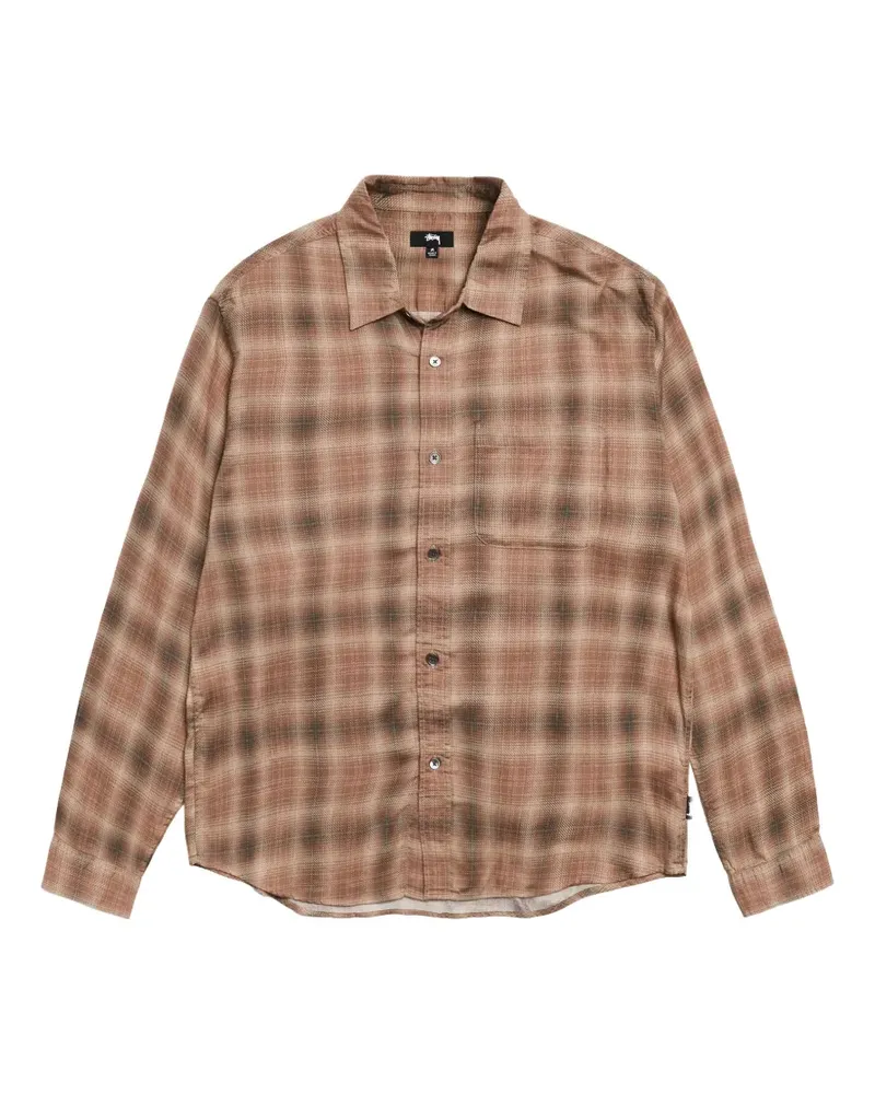 Stüssy Kariertes Hemd - Braun Braun