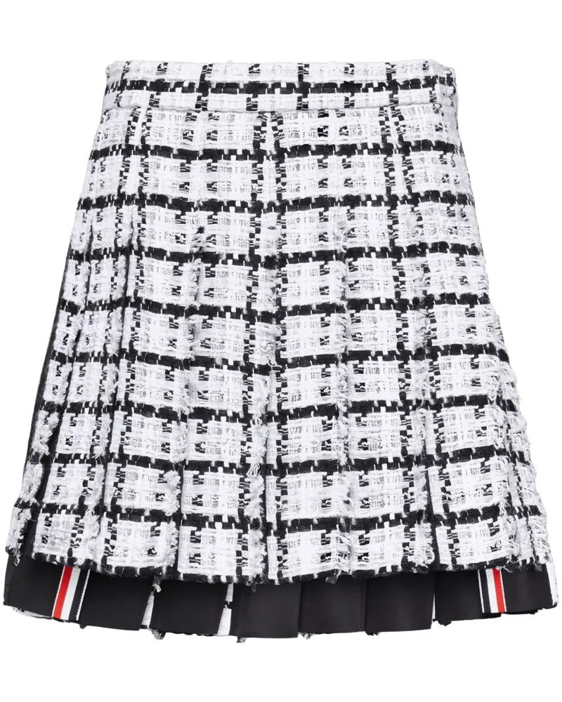 Thom Browne Minirock mit Falten - Weiß Weiß