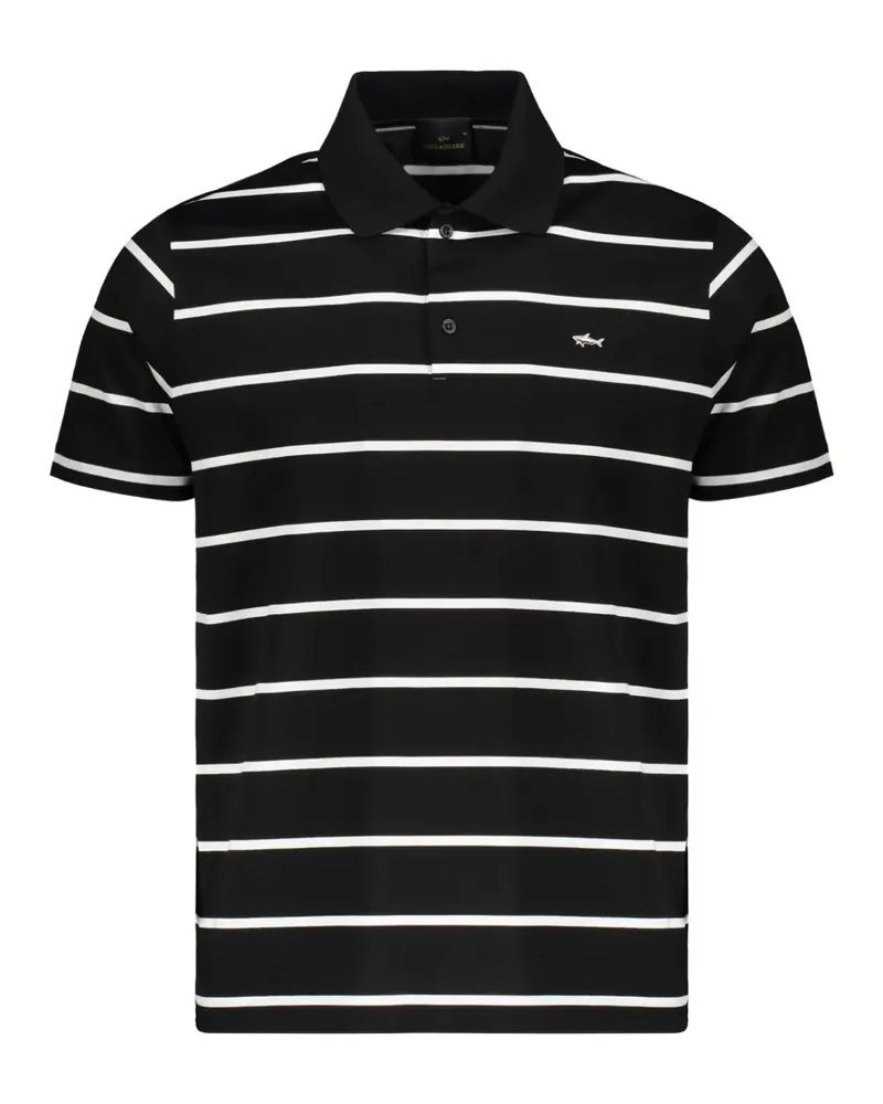 Paul & Shark striped cotton polo shirt - Schwarz Schwarz