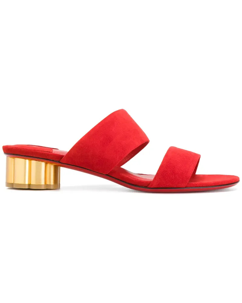 Ferragamo Sandalen mit Design-Absatz - Rot Rot
