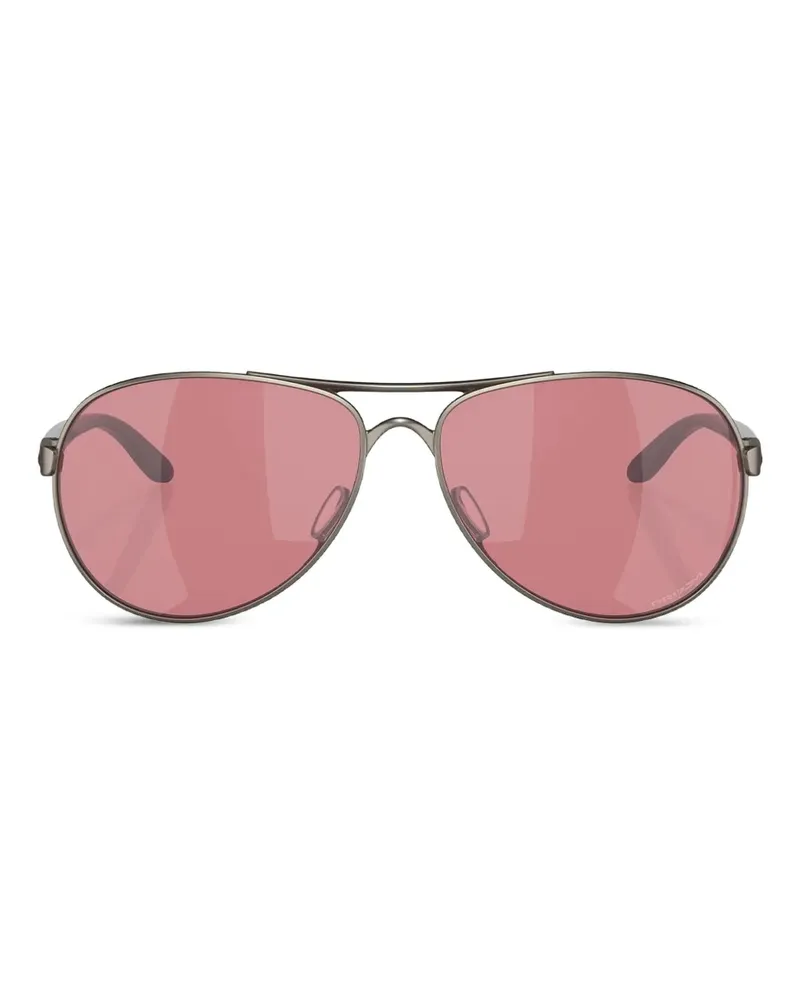 Oakley Sonnenbrille mit rundem Gestell - Grau Grau