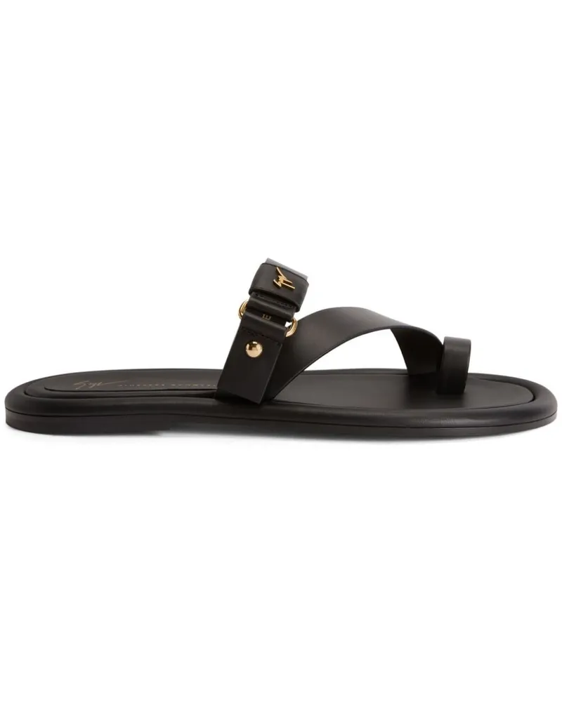 Giuseppe Zanotti Tanguy Pantoletten - Schwarz Schwarz
