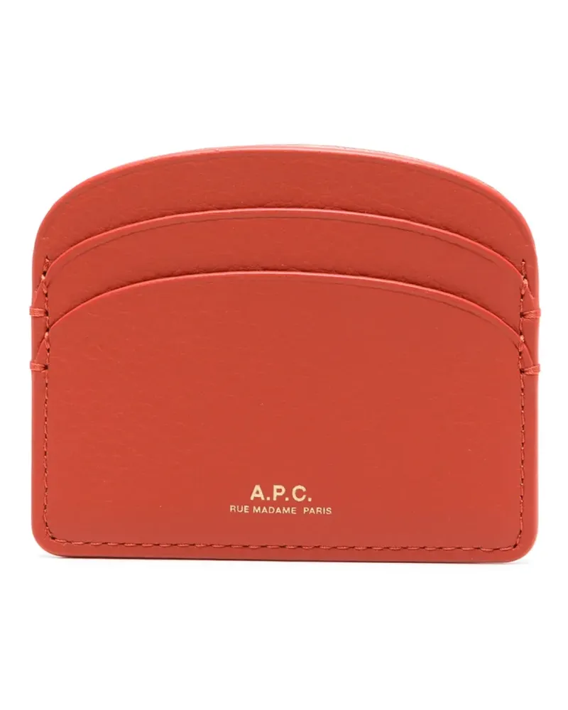 A.P.C. Kartenetui mit Logo - Rot Rot