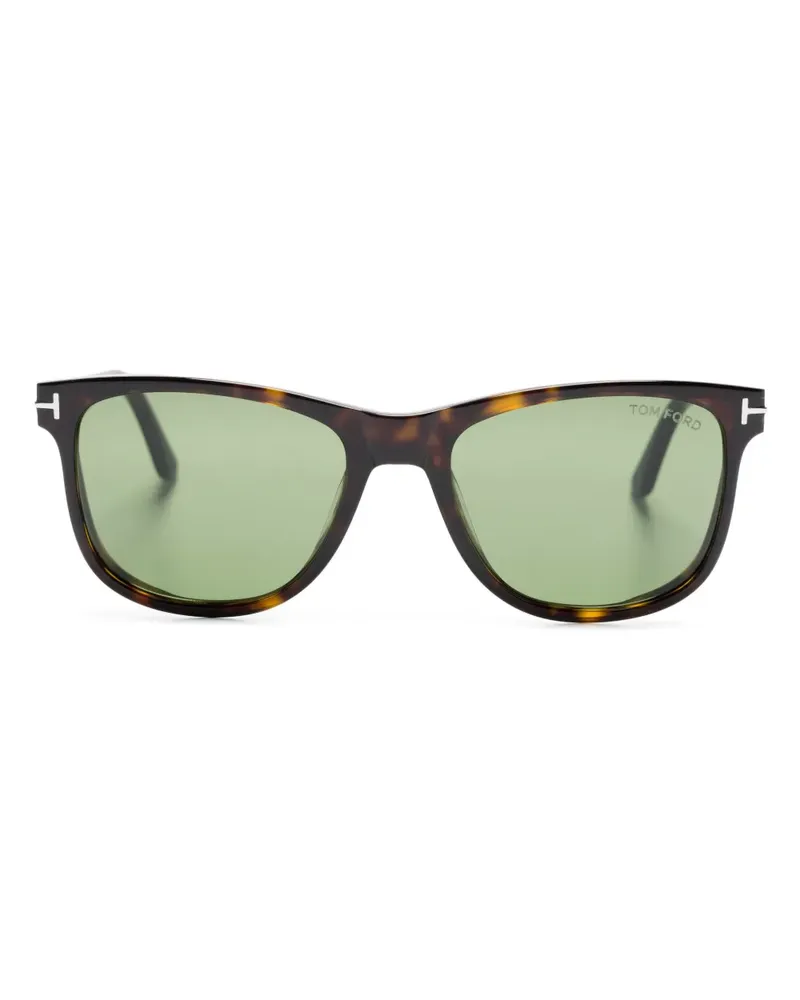 Tom Ford Sonnenbrille mit eckigem Gestell - Braun Braun