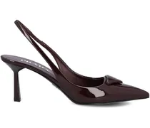 Slingback-Pumps 75mm - Rot