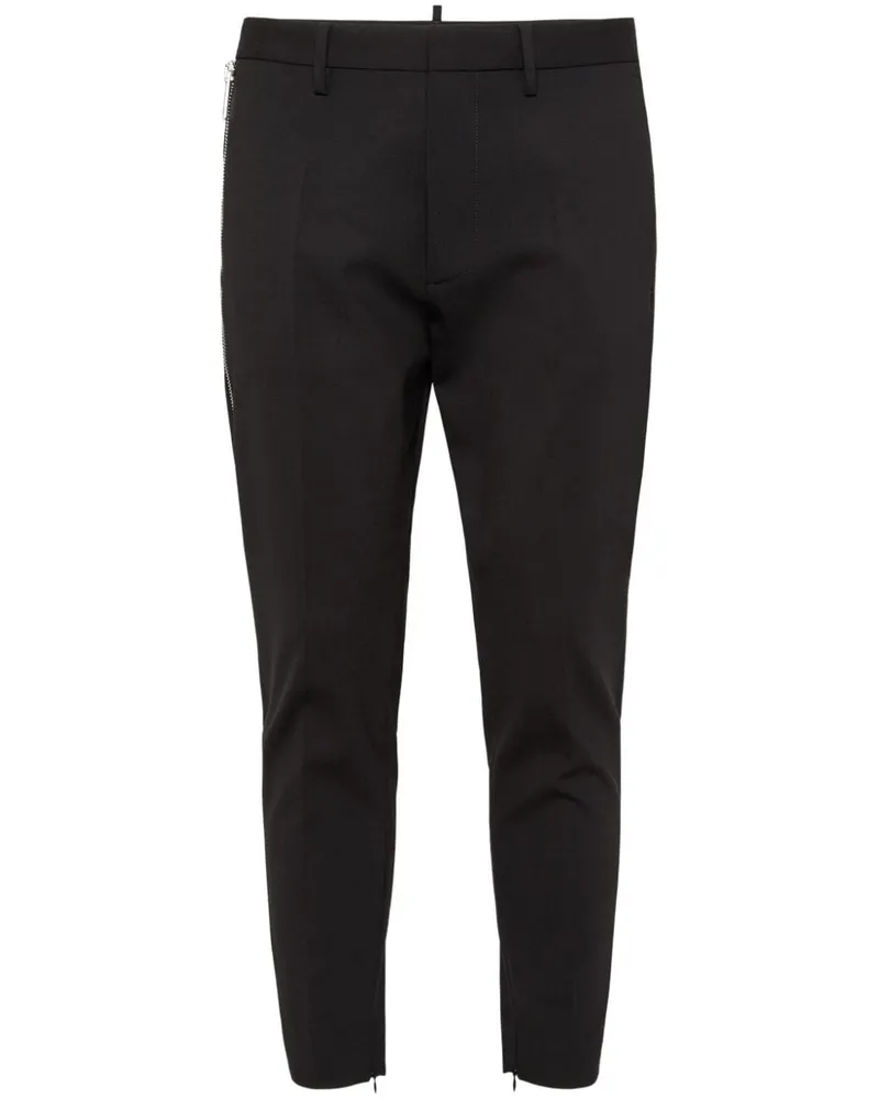 Dsquared2 Tapered-Hose mit Logo-Print - Schwarz Schwarz