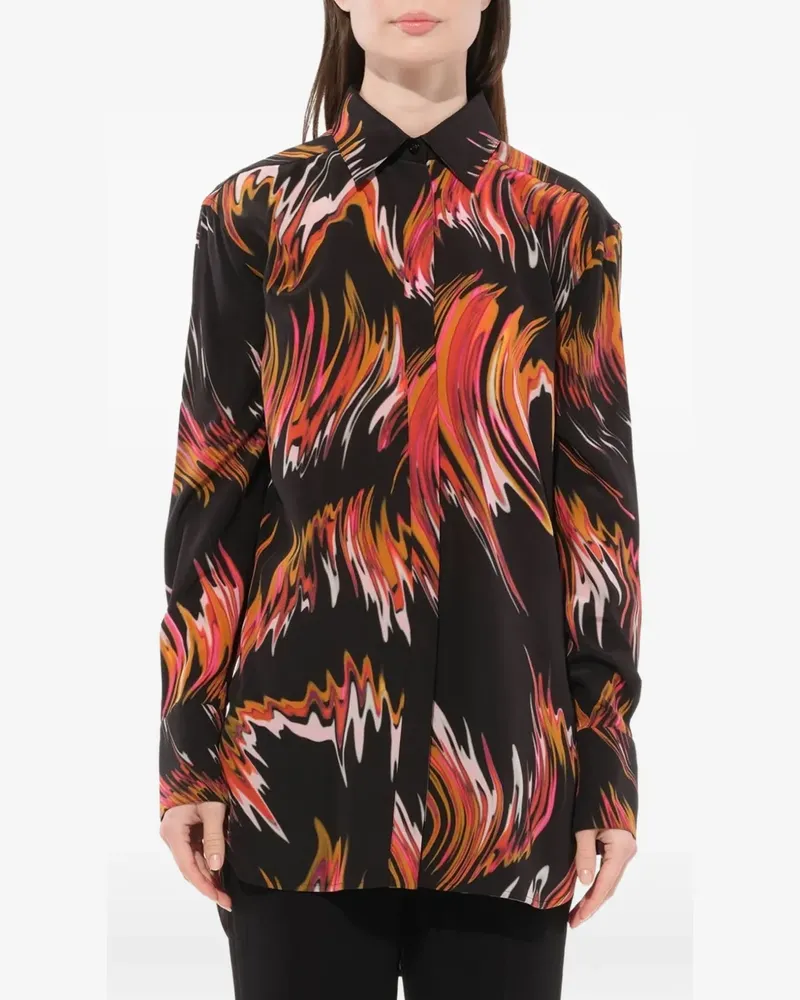 Givenchy graphic-print button-down shirt - Schwarz Schwarz