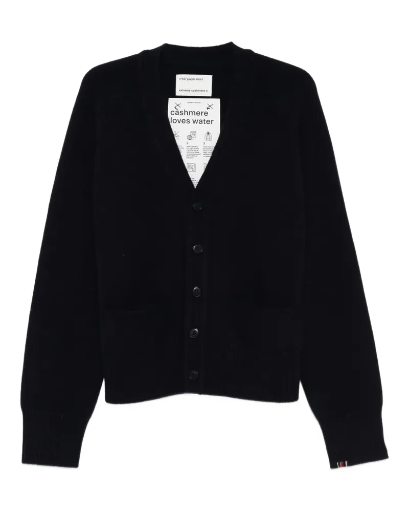 extreme cashmere V-neck cardigan - Blau Blau