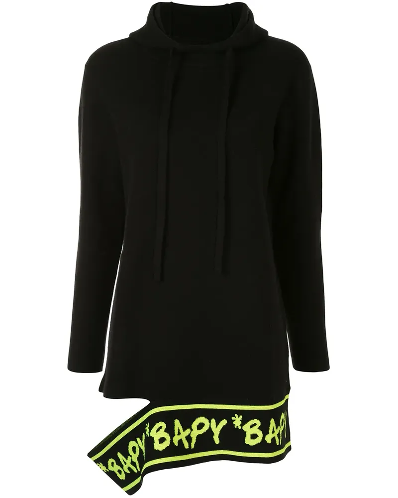BAPE Kapuzenpullover mit Cut-Out - Schwarz Schwarz