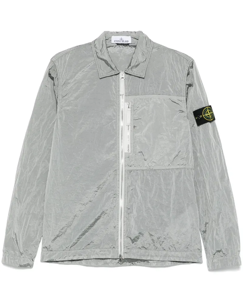 Stone Island Jacke mit Knitteroptik - Grau Grau