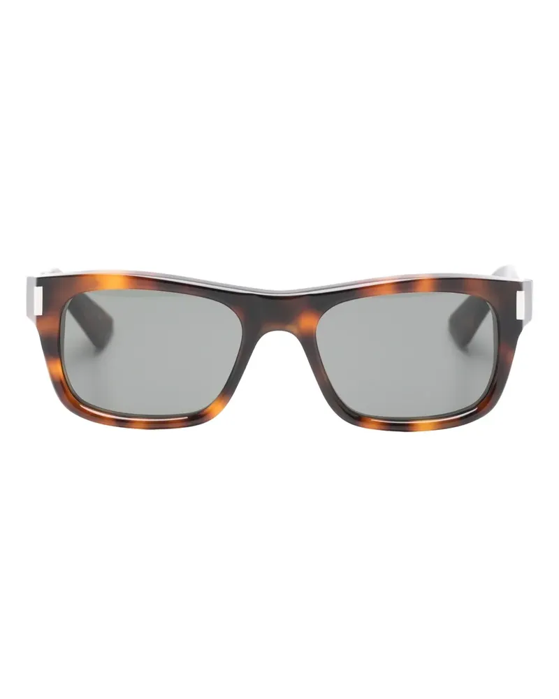 Saint Laurent Eckige Sonnenbrille - Braun Braun