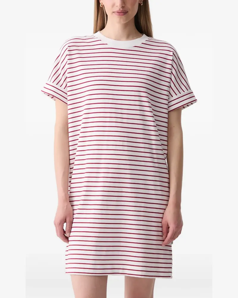 Marc O'Polo striped short-sleeve mini dress - Weiß Weiß