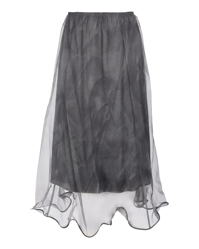 JNBY Midirock im Layering-Look - Grau Grau