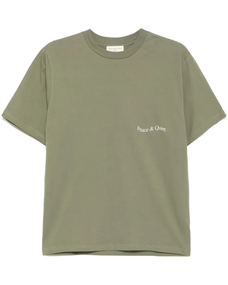 Museum of Peace & Quiet Wordmark T-Shirt - Grün Grün