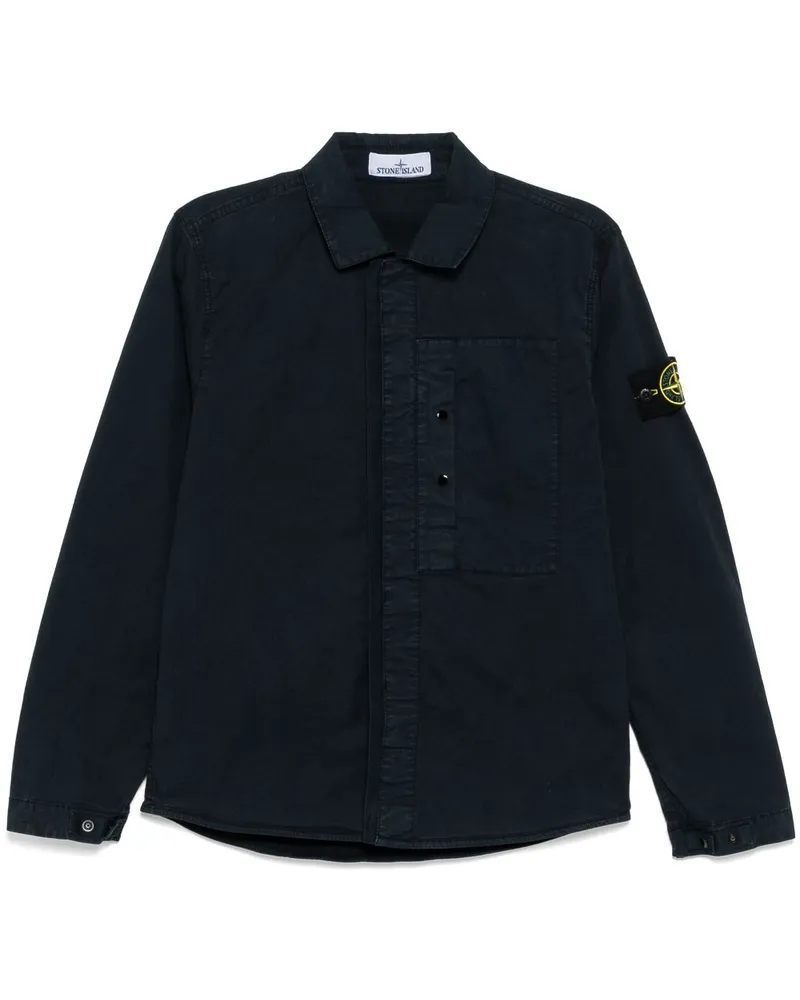 Stone Island Hemd aus Supima-Baumwolle - Blau Blau