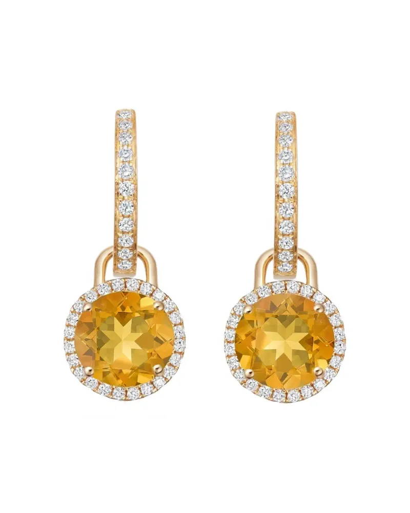 Kiki McDonough 18kt Grace Gelbgoldohrringe mit Amethyst und Diamant Gold