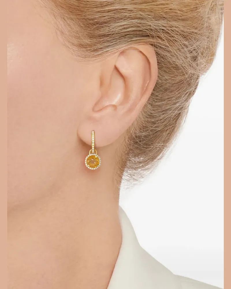 Kiki McDonough 18kt Grace Gelbgoldohrringe mit Amethyst und Diamant Gold