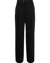 Calvin Klein Halbhohe Wide-Leg-Hose Schwarz