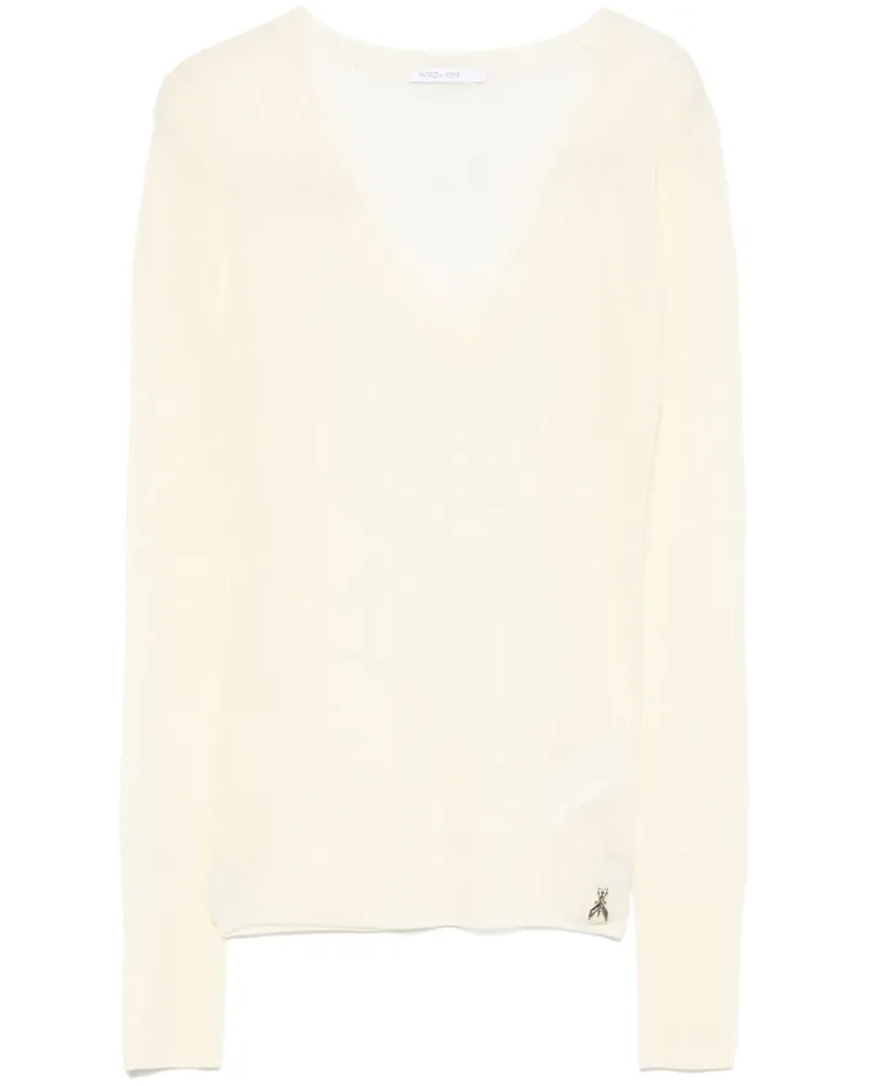 Patrizia Pepe Fein gestrickter Pullover - Nude Nude