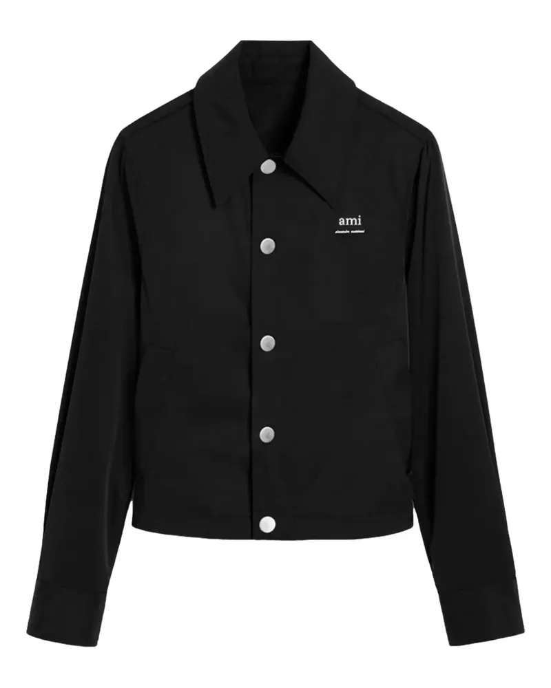 AMI Paris Ami Alexandre Mattiussi Jacke mit Knöpfen - Schwarz Schwarz