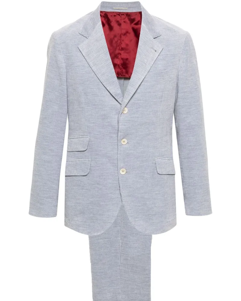 Brunello Cucinelli Anzug aus Cord - Grau Grau
