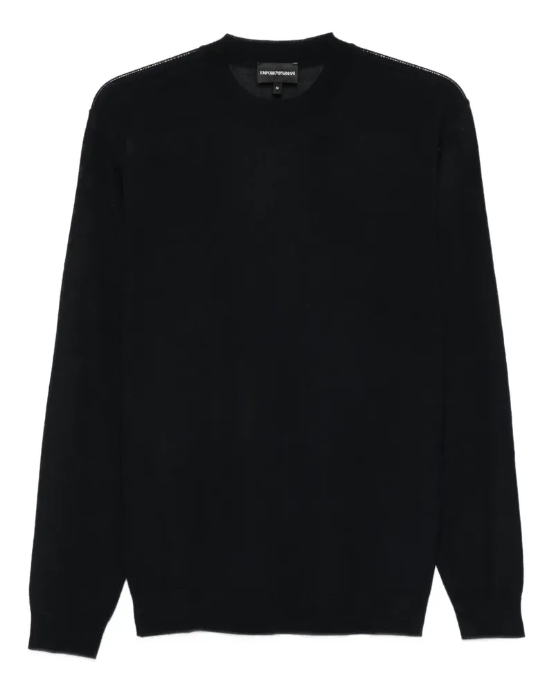 Emporio Armani Pullover mit rundem Ausschnitt - Blau Blau