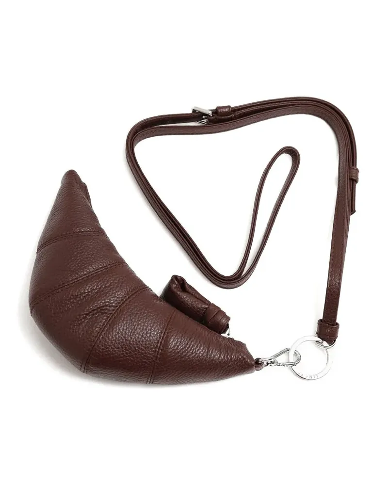 Christophe Lemaire Croissant leather mini bag - Braun Braun