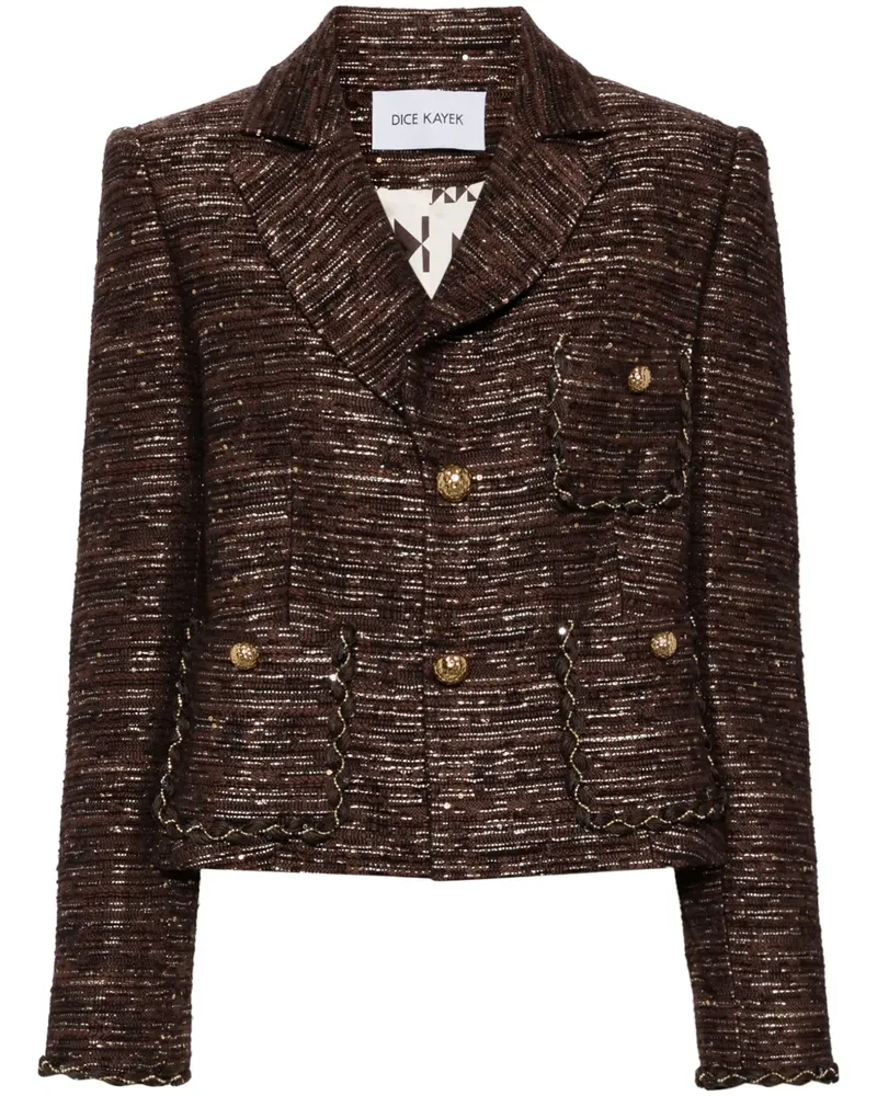 Dice Kayek Blazer aus Tweed - Braun Braun