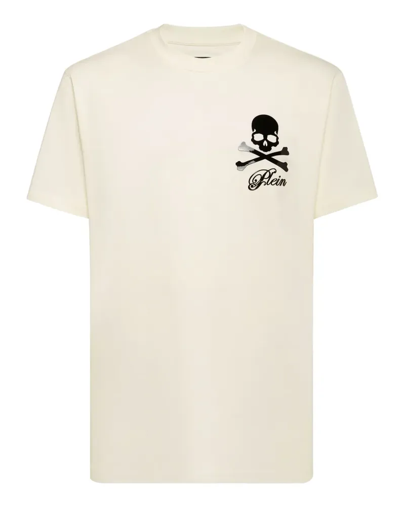 Philipp Plein T-Shirt mit Skull and Bones-Print - Nude Nude