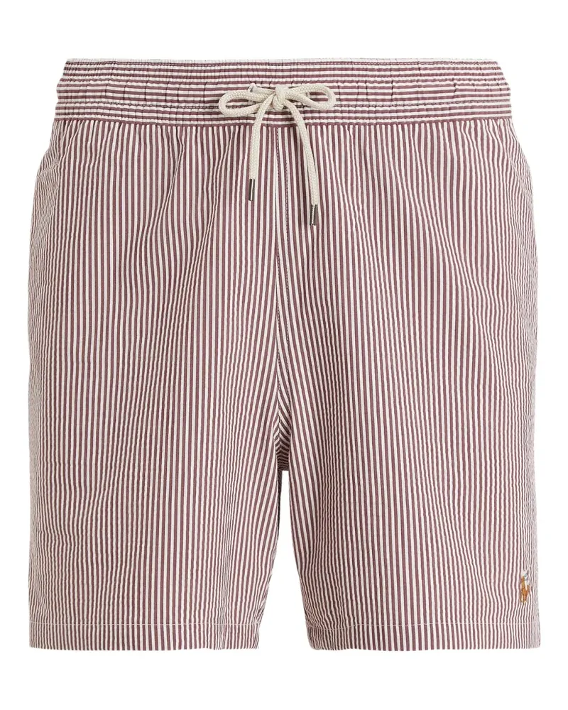 Ralph Lauren Traveler Badeshorts mit Kordelzug - Rot Rot