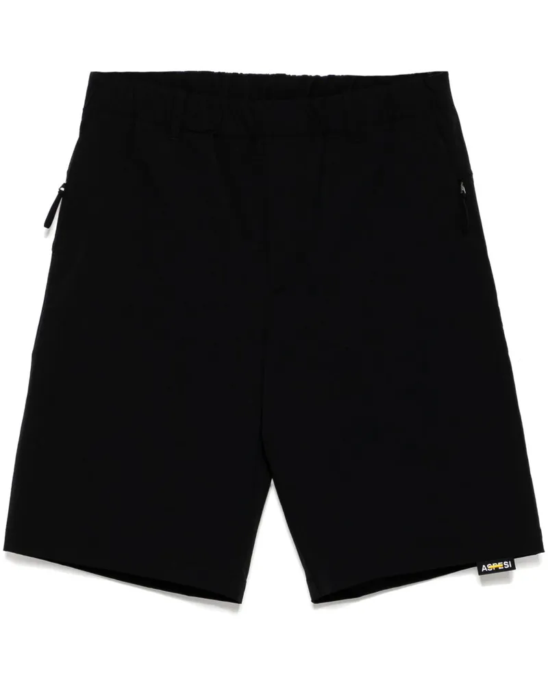 ASPESI Stückgefärbte Leinen-Shorts - Blau Blau