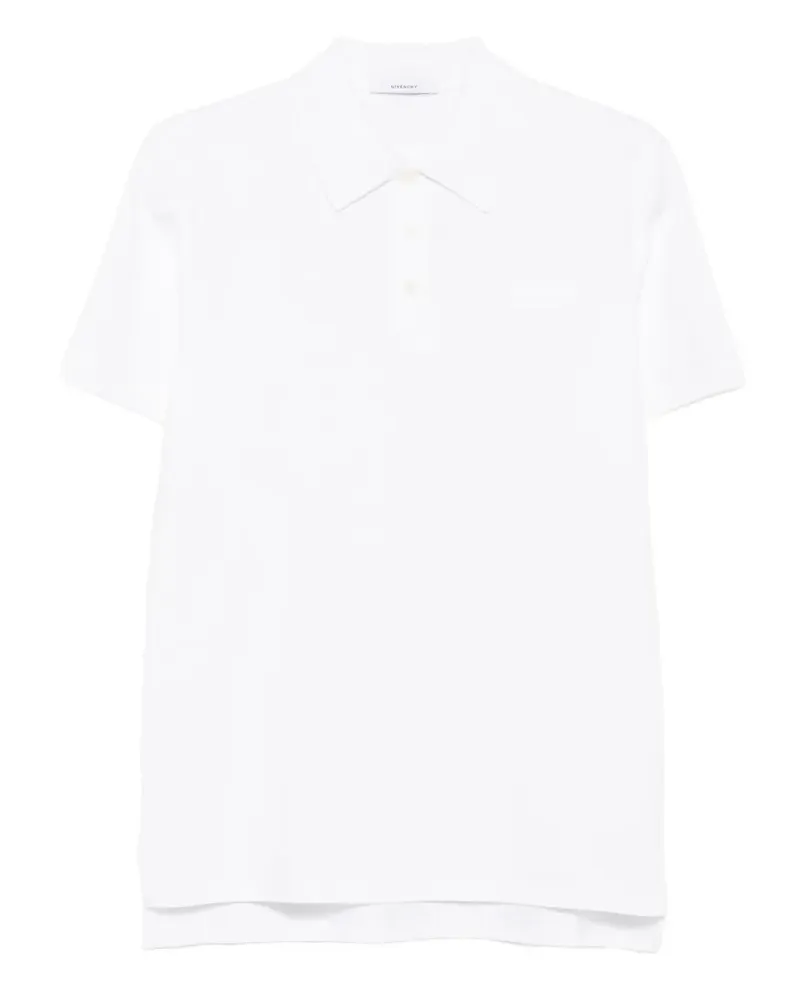 Givenchy Poloshirt mit Logo-Patch - Weiß Weiß