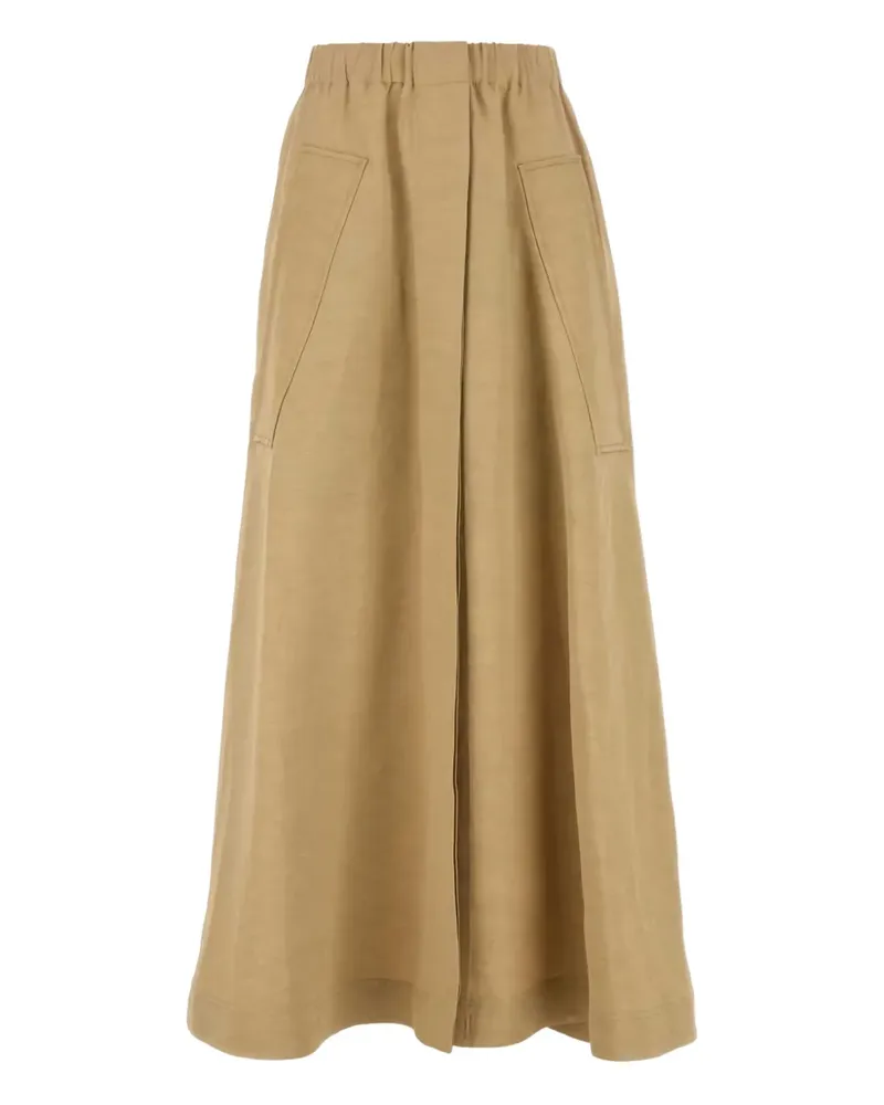 Co pleated A-line skirt - Nude Nude