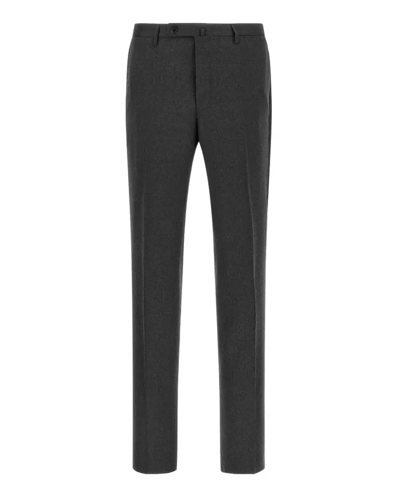 Incotex pressed-crease straight-leg trousers - Grau Grau