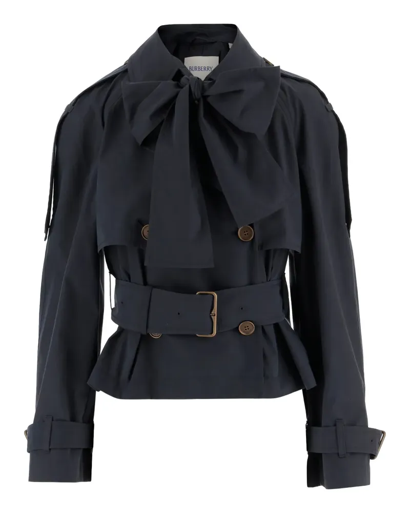 Burberry bow belted jacket - Blau Blau
