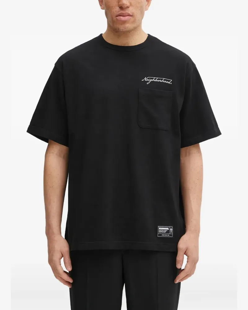 Neighborhood patch-pocket T-shirt - Schwarz Schwarz