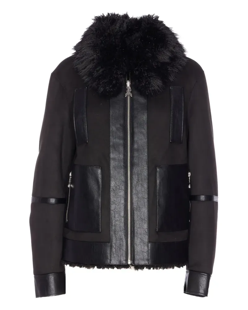 Patrizia Pepe Jacke aus Faux Fur - Schwarz Schwarz