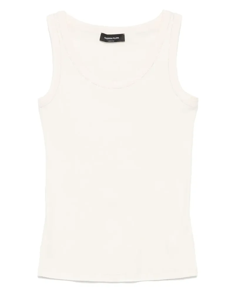 Fabiana Filippi Geripptes Tanktop - Weiß Weiß