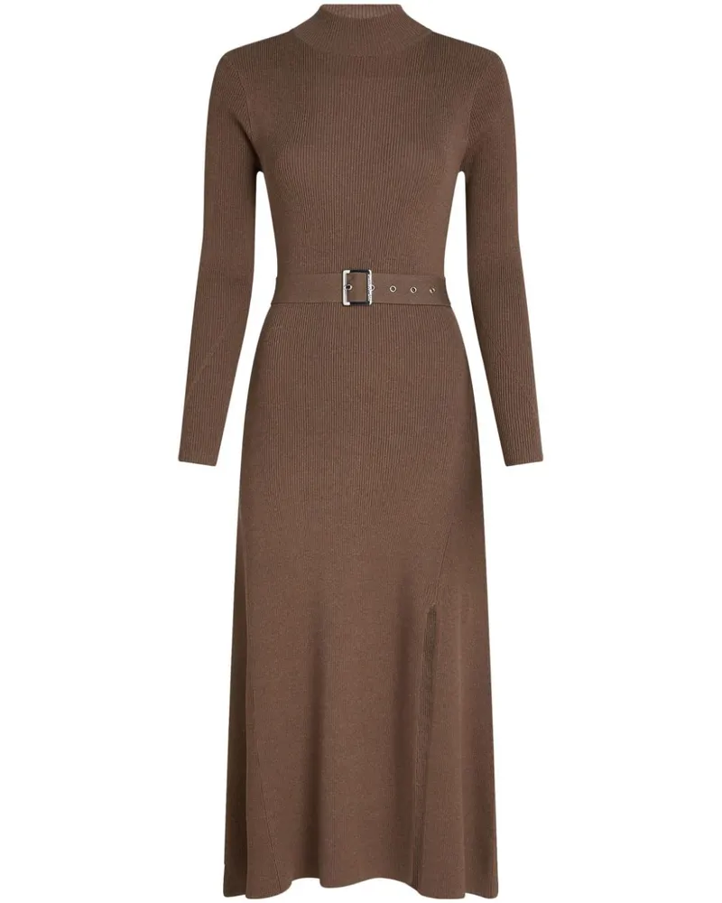 Karl Lagerfeld Geripptes Strickkleid - Braun Braun