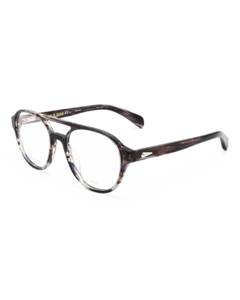 Rag & Bone pilot-frame glasses - Grau Grau